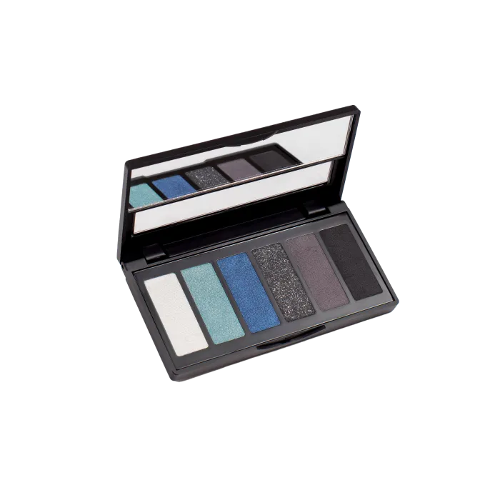 Eyeshadow Palette (6 shades) 01 Black/Blue