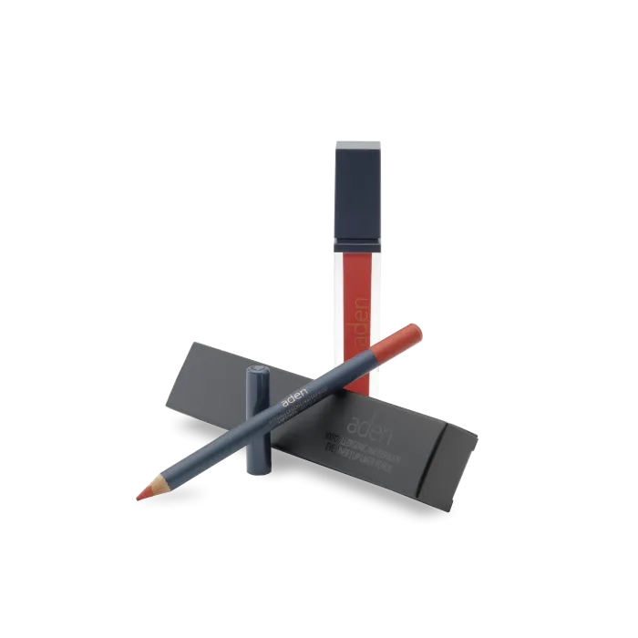 Liquid Lipstick + Lipliner Pencil Set 01