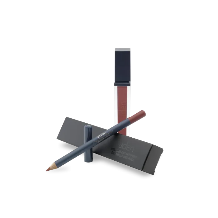 Liquid Lipstick + Lipliner Pencil Set 06