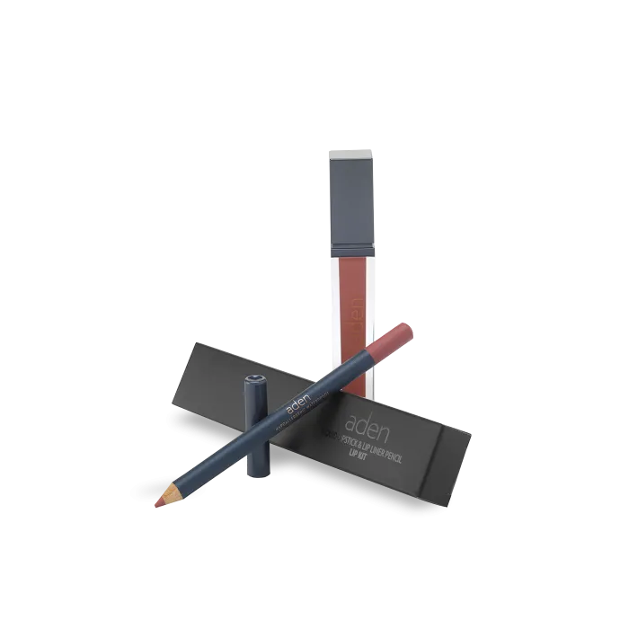 Liquid Lipstick + Lipliner Pencil Set 07 