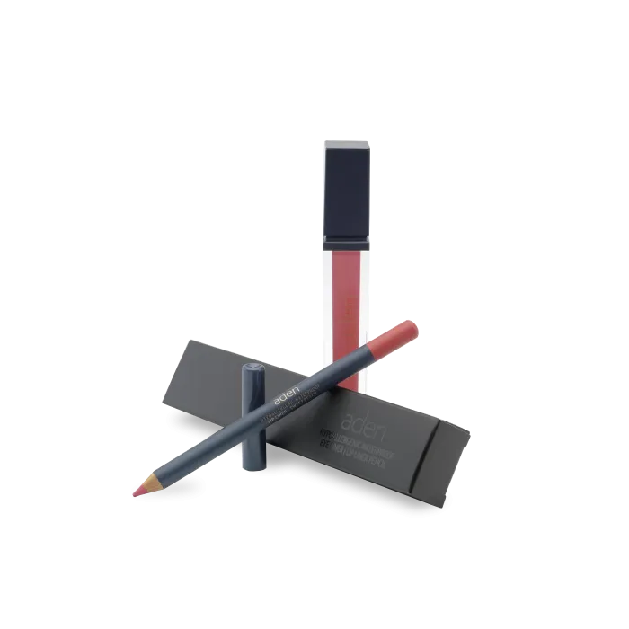 Liquid Lipstick + Lipliner Pencil Set 13